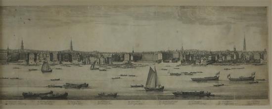 Samuel & Nathaniel Buck A Panorama of Thames from Westminster Bridge to London Bridge, 1749 19.25 x 95in.
